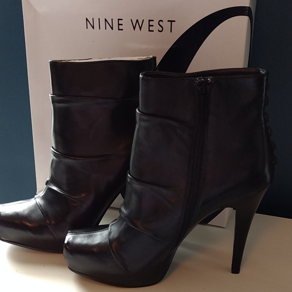 Nine West leather booties